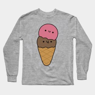 Cute Ice Cream - Kawaii Ice Cream Long Sleeve T-Shirt